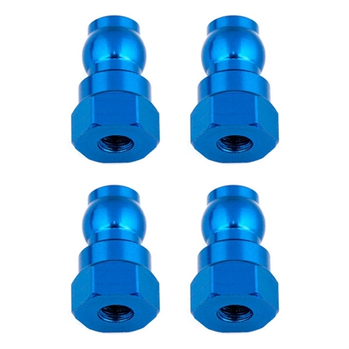 TEAM ASSOCIATED SHOCK BUSHINGS 12MM BLUE ALUMINUM (4)